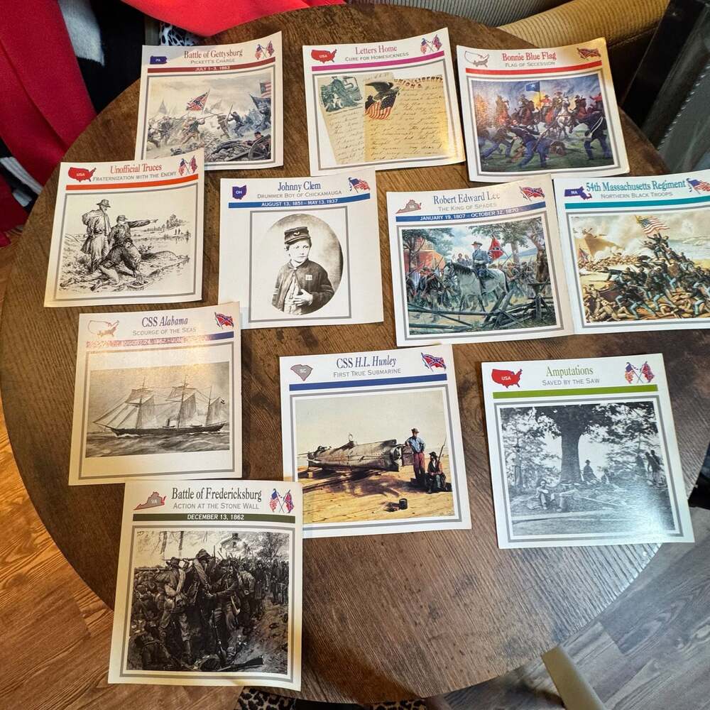 1993 Atlas Editions Civil War Collector Card Set